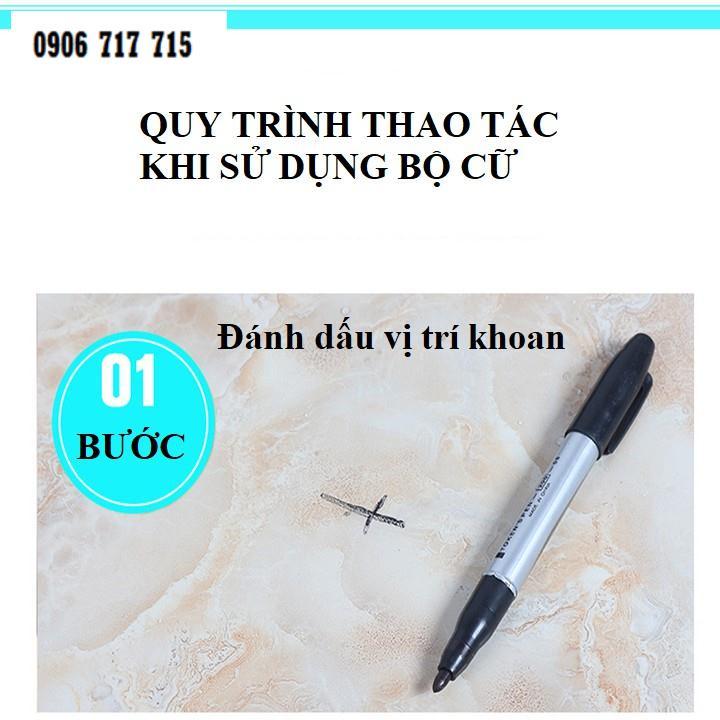 Bộ cữ định vị mũi khoan lỗ gạch men,gạch đá hoa và kính-pk máy khoan