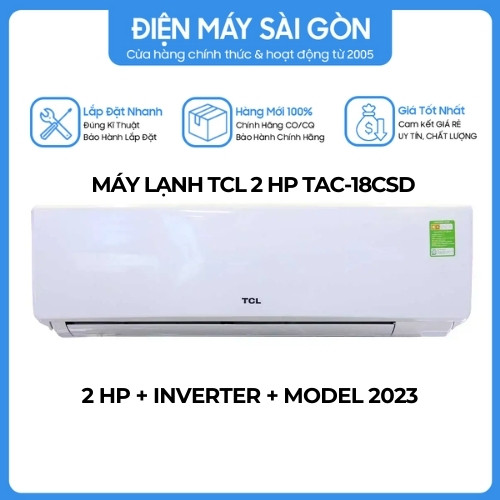 Máy lạnh TCL Inverter 2 HP TAC-18CSD/XA77 - HÀNG CHÍNH HÃNG - CHỈ GIAO HCM