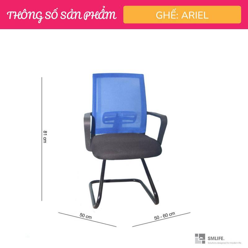 Ghế văn phòng chân quỳ lưng lưới SMLIFE Ariel