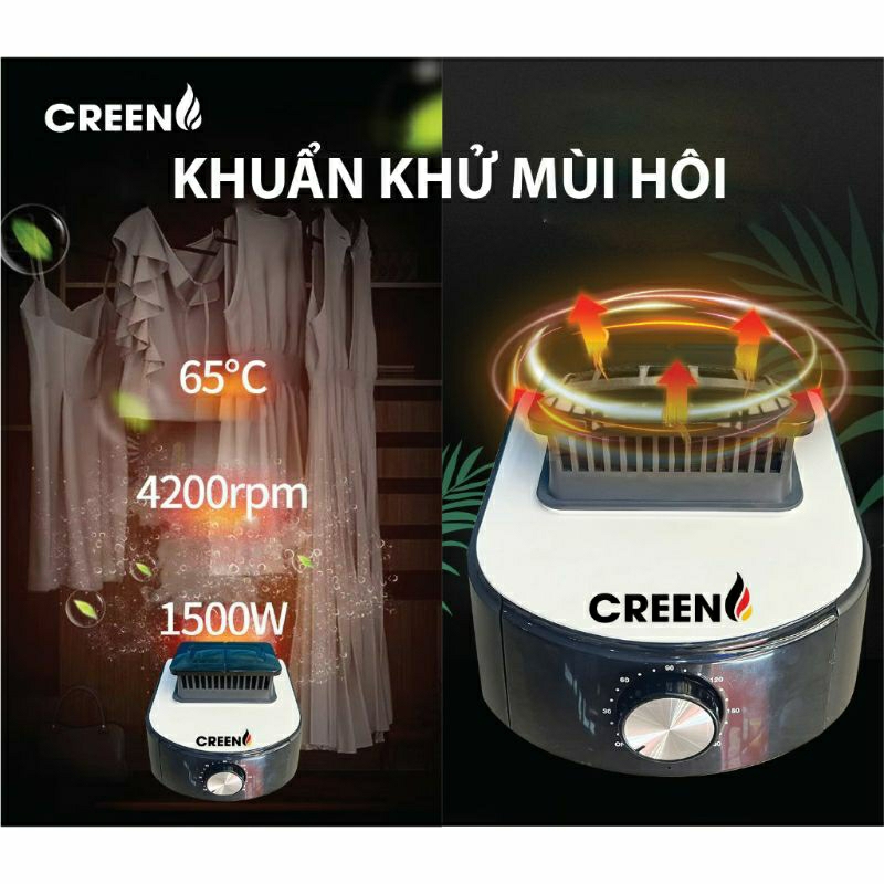 Máy sấy, tủ sấy quần áo CREEN CR-TS160 - 1500W- sấy 20Kg - Vân Phương Shop Bảo hành 12 tháng. - hàng chính hãng