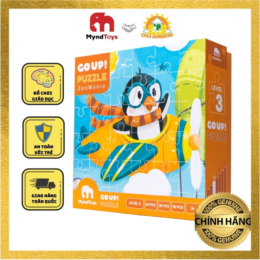 Casa Sunshine - Đồ chơi xếp hình thông minh Myndtoys - GO UP PUZZLE ZOOMANIA