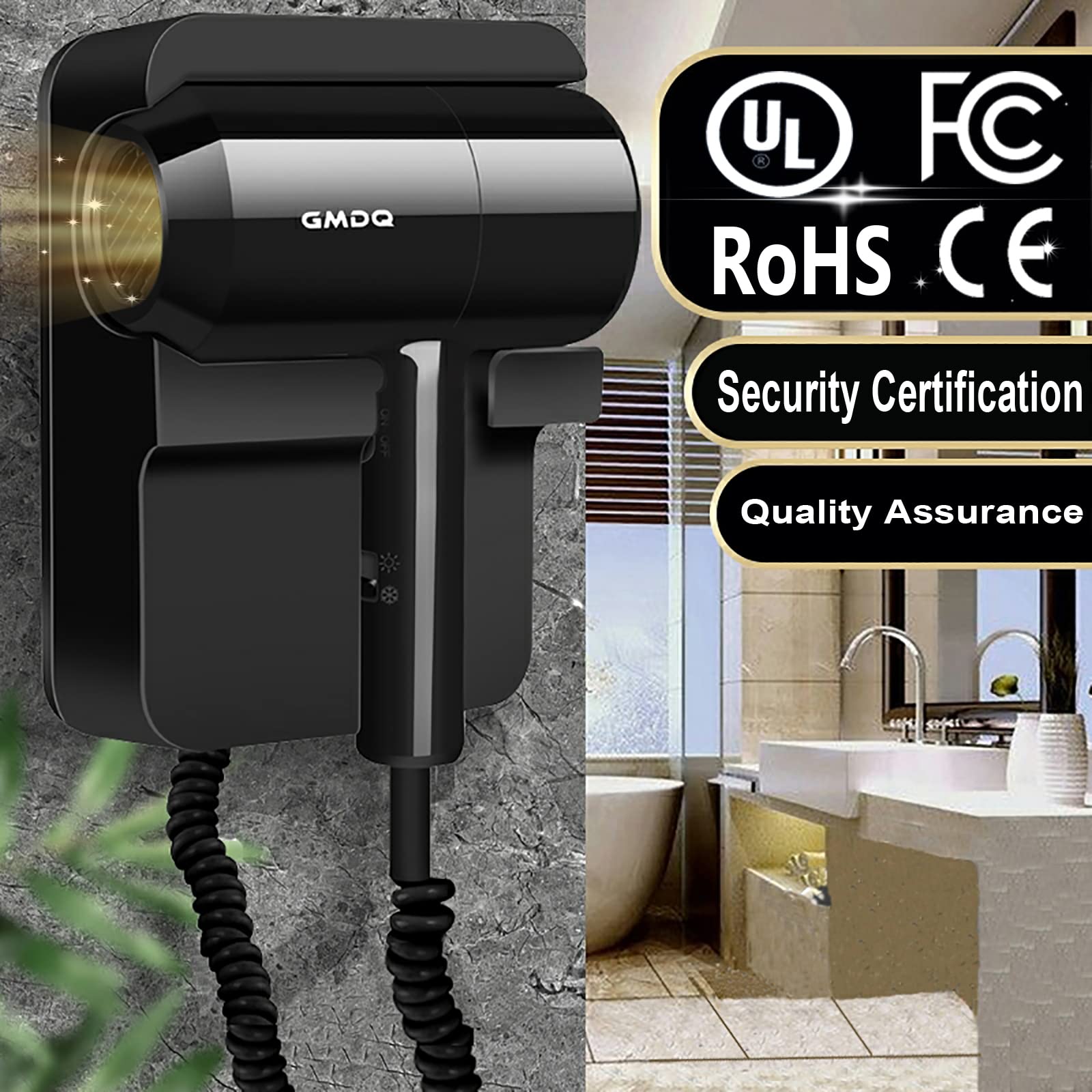 Máy Sấy Tóc Treo Tường A-85 Hot&Cold Wind Blow Hair Dryer Electric Wall 1300W