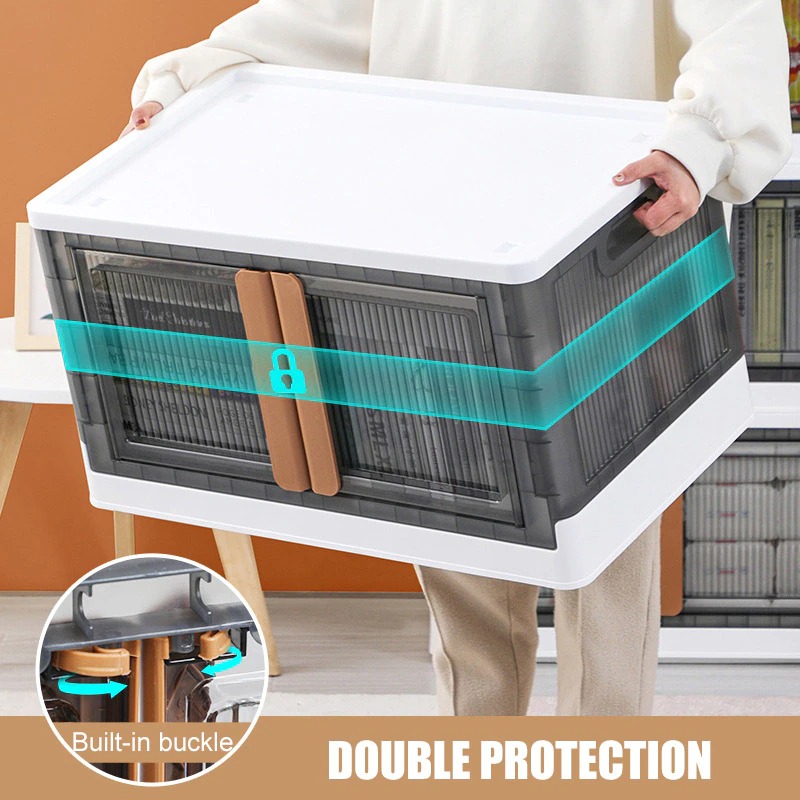 Tủ nhựa 2 cửa có thể gấp gọn Plastic Storage Container Bedroom