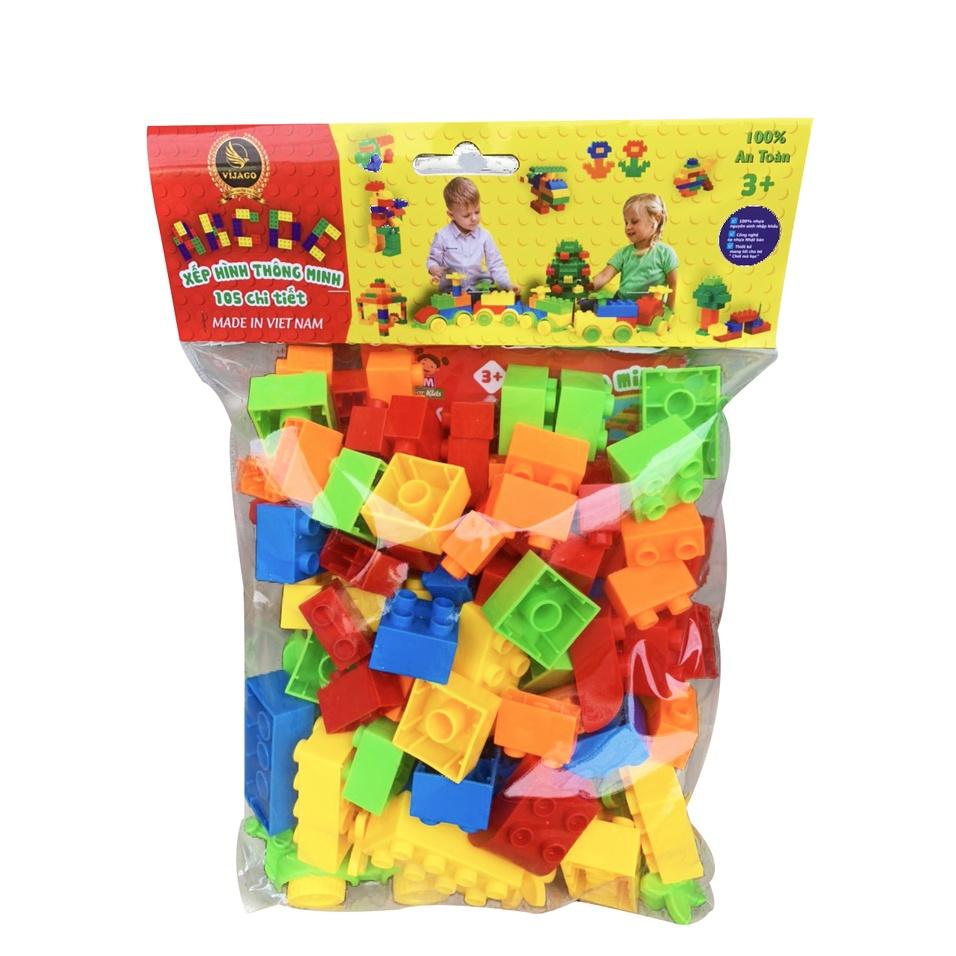 Xếp hình thông minh 105 chi tiết - Vijago -