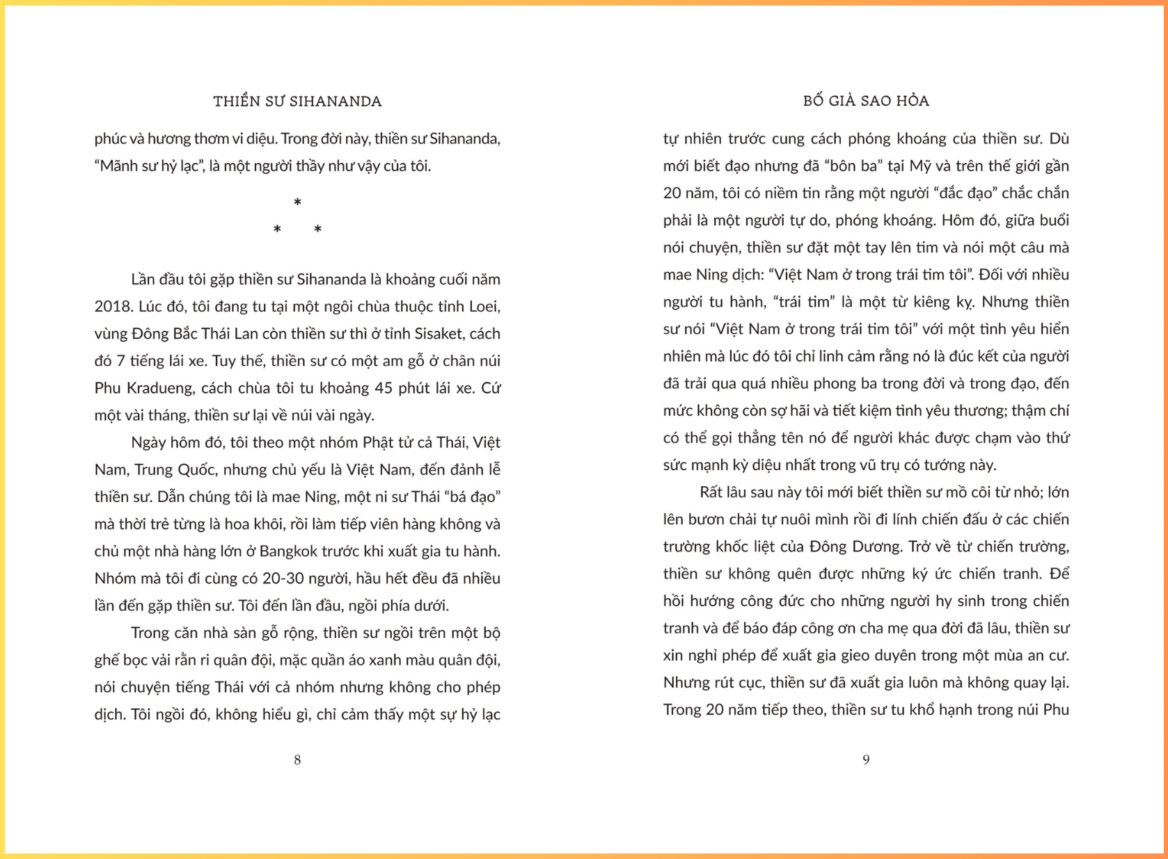 Bố Già Sao Hỏa - Thiền sư Sihananda - Sáng Books