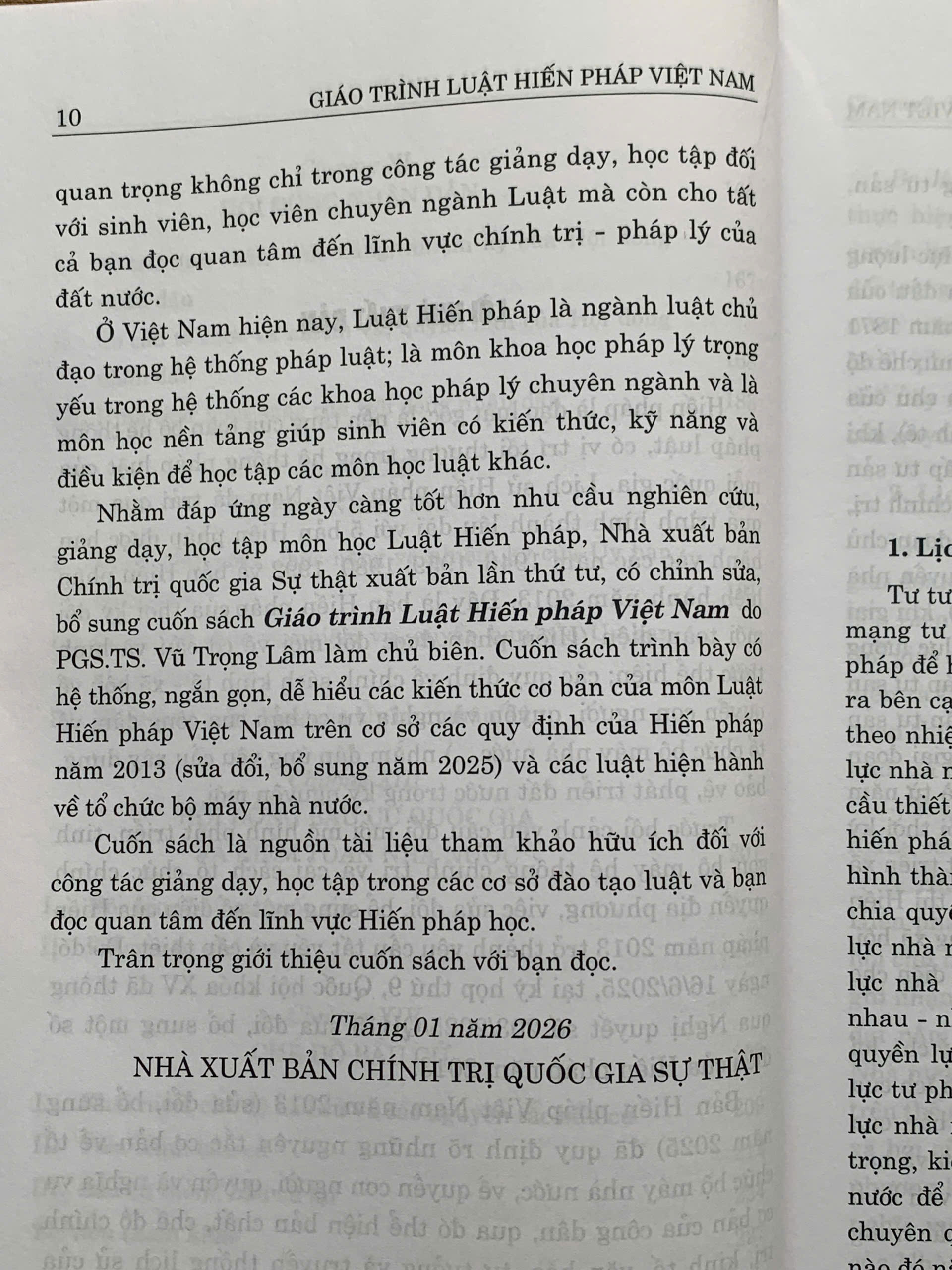 Giáo Trình Luật Hiến Pháp Việt Nam (Xuất bản lần thứ tư, có chỉnh sửa, bổ sung)