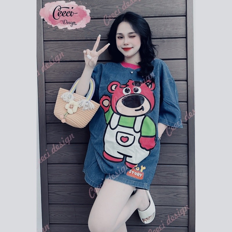 Đồ Bộ Nữ, Đồ Bộ Nữ Mặc Nhà Quần, Đồ Bộ Nữ Vải Xốp Quảng Châu Dày Dặn In Họa Tiết Gấu Siêu Dễ Thương, Đồ Bộ Ngủ Nữ, Đồ Bộ Nữ Thương Hiệu Baw M230