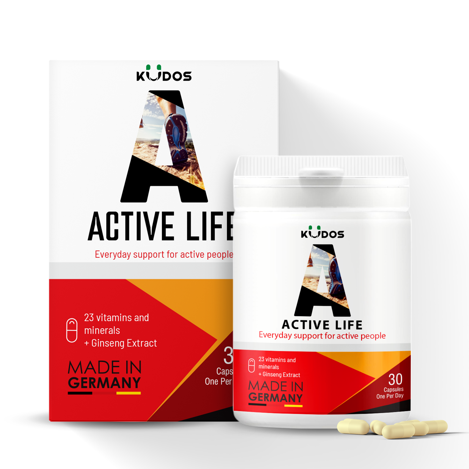 Viên Nang Bổ sung Vitamin và Khoáng Chất Tổng Hợp KUDOS ACTIVE LIFE (Hộp 30 Viên)