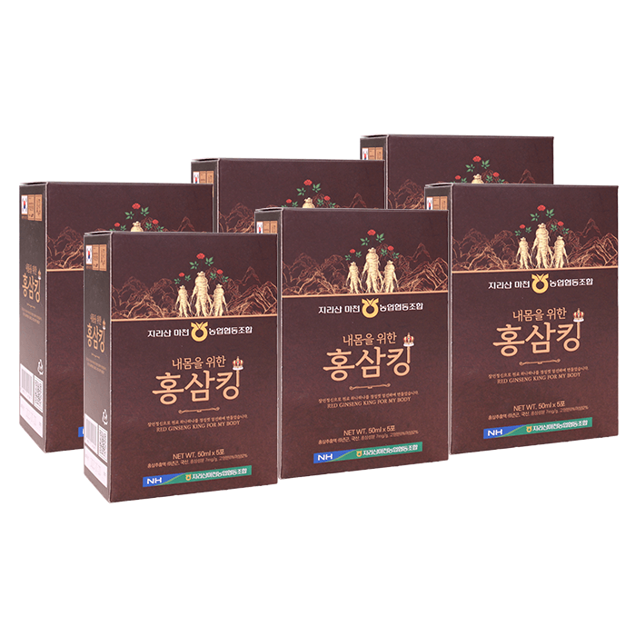 Bộ 2 Hộp Nước Hồng Sâm Hàn Quốc Red Ginseng King For My Body (2 hộp x 30 gói x 50ml)  - Nhập khẩu Hàn Quốc