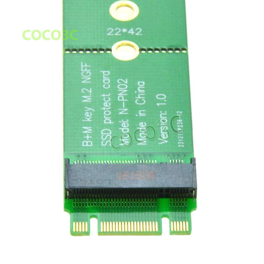 Đầu Chuyển Đổi SATA NGFF Cái Sang Đầu Đực B + M key M.2 SSD 2242 2260 Sang 2280 Khe Cắm Cho Samsung 850 EVO