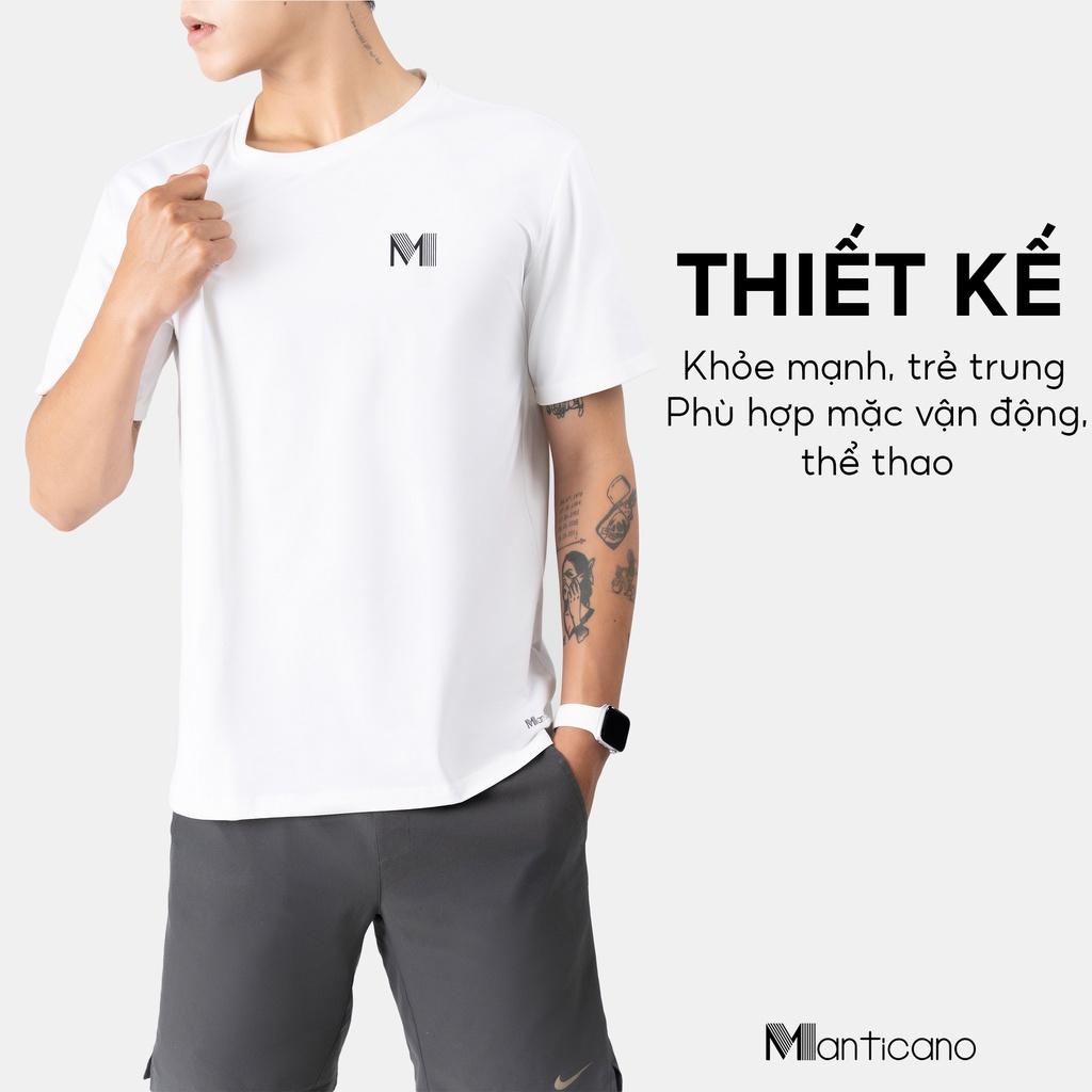 Áo thun nam Manticano vải premium cotton, cổ tròn dáng regular