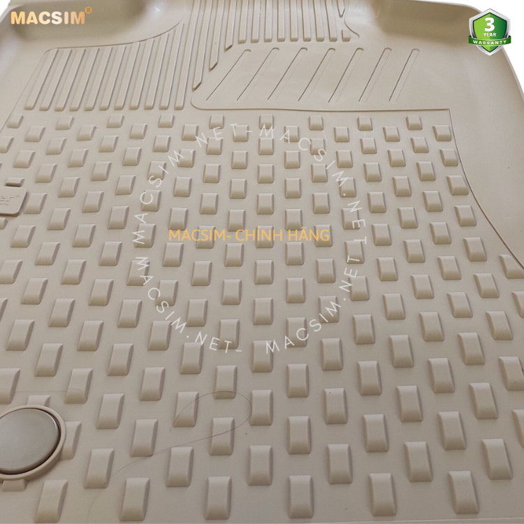 Thảm lót sàn ô tô nhựa TPE Silicon Mercedes C Series W205 2014-2020 Beige Nhãn hiệu Macsim