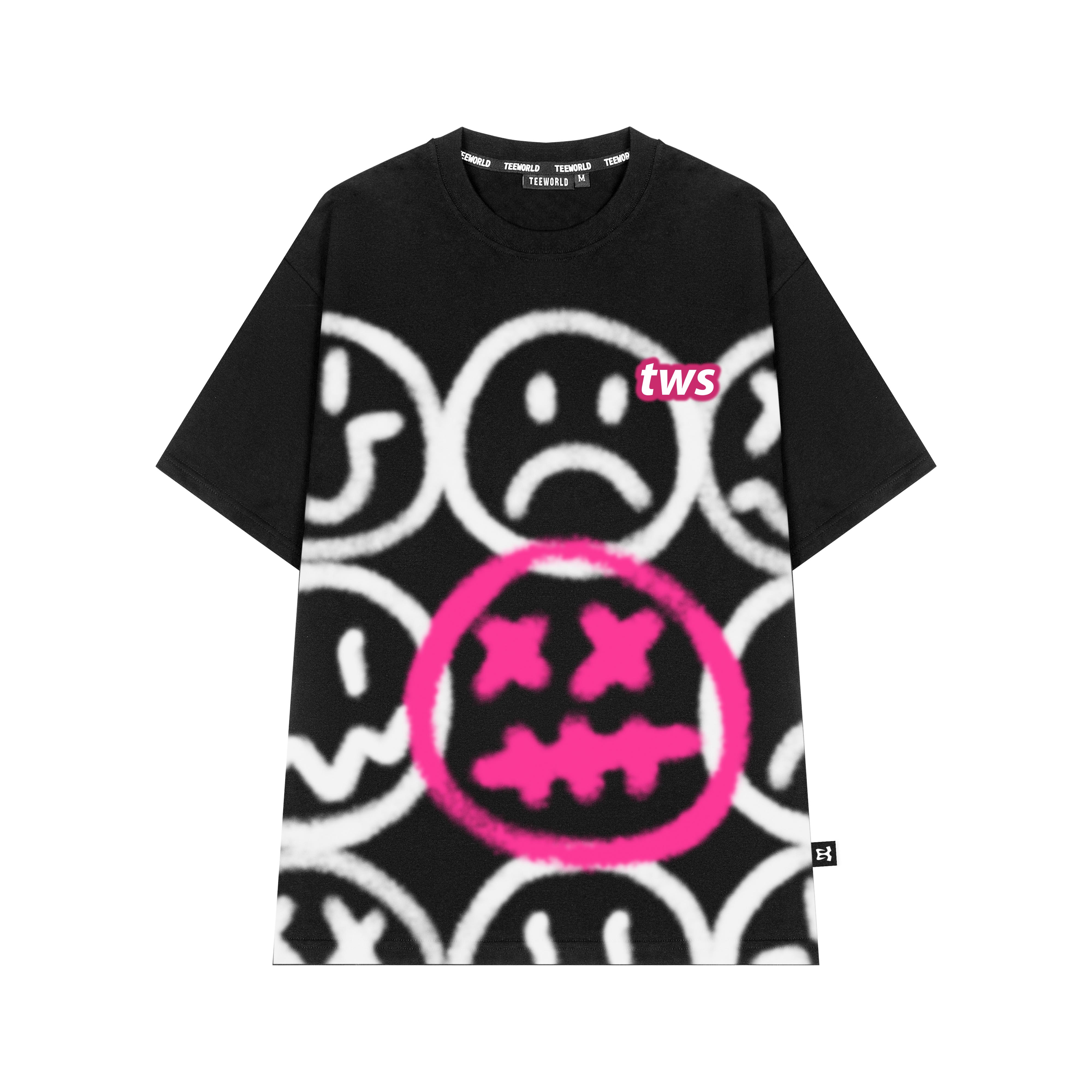 Áo Thun Local Brand Teeworld Pink Smile T-shirt Nam Nữ Form Rộng Unisex