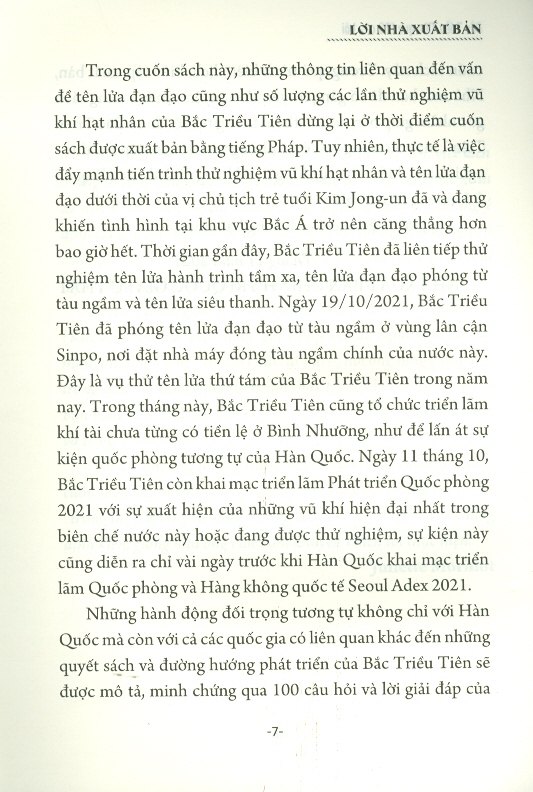 Bắc Triều Tiên Qua 100 Câu Hỏi (Sách Tham Khảo)