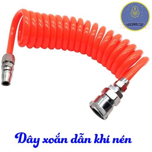 Dây xoắn dẫn khí nén - Dây hơi xoắn các loại: 6m - 9m - 12m - 15m