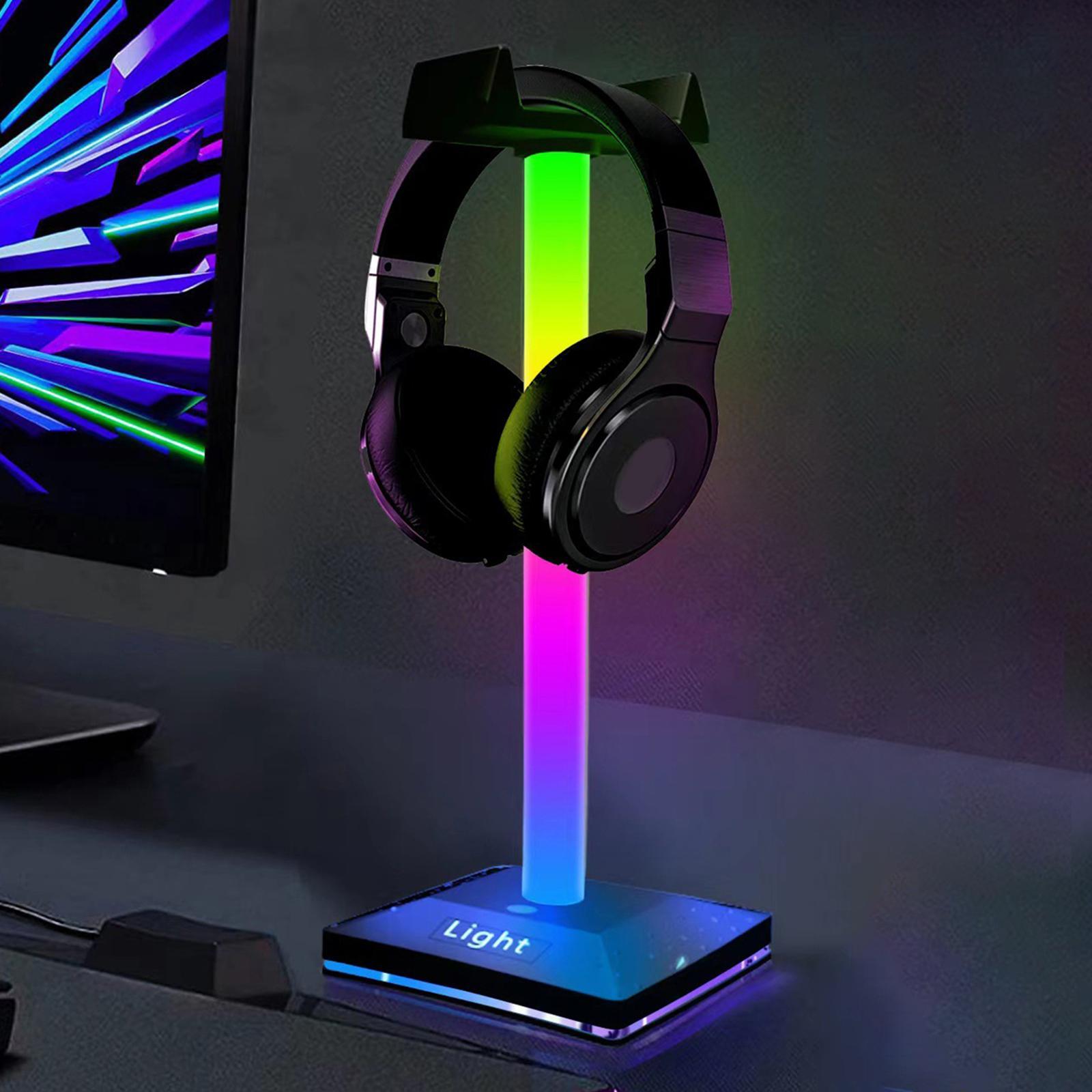 RGB Gaming Headphone Stand Headphone Holder for Gamers PC Gaming Accessories