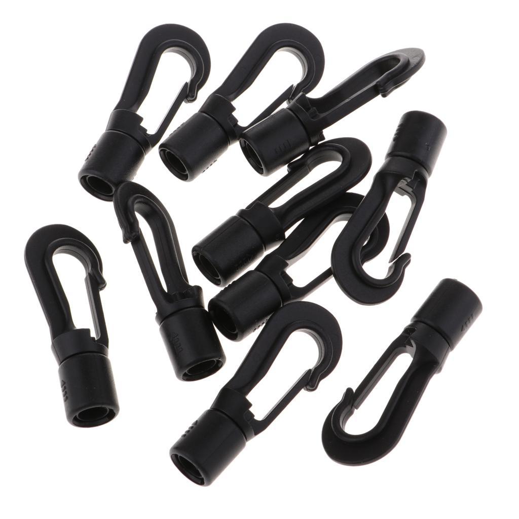 5xPlastic Rope Buckle Outdoor Elastic Rope Hook Snap Clip Hook Replacement