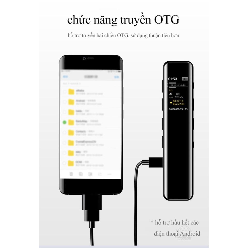 Máy ghi âm mini màn hình IPS HD áp dụng học tập / biên bản họp / đàm phán kinh doanh - AsiaMart