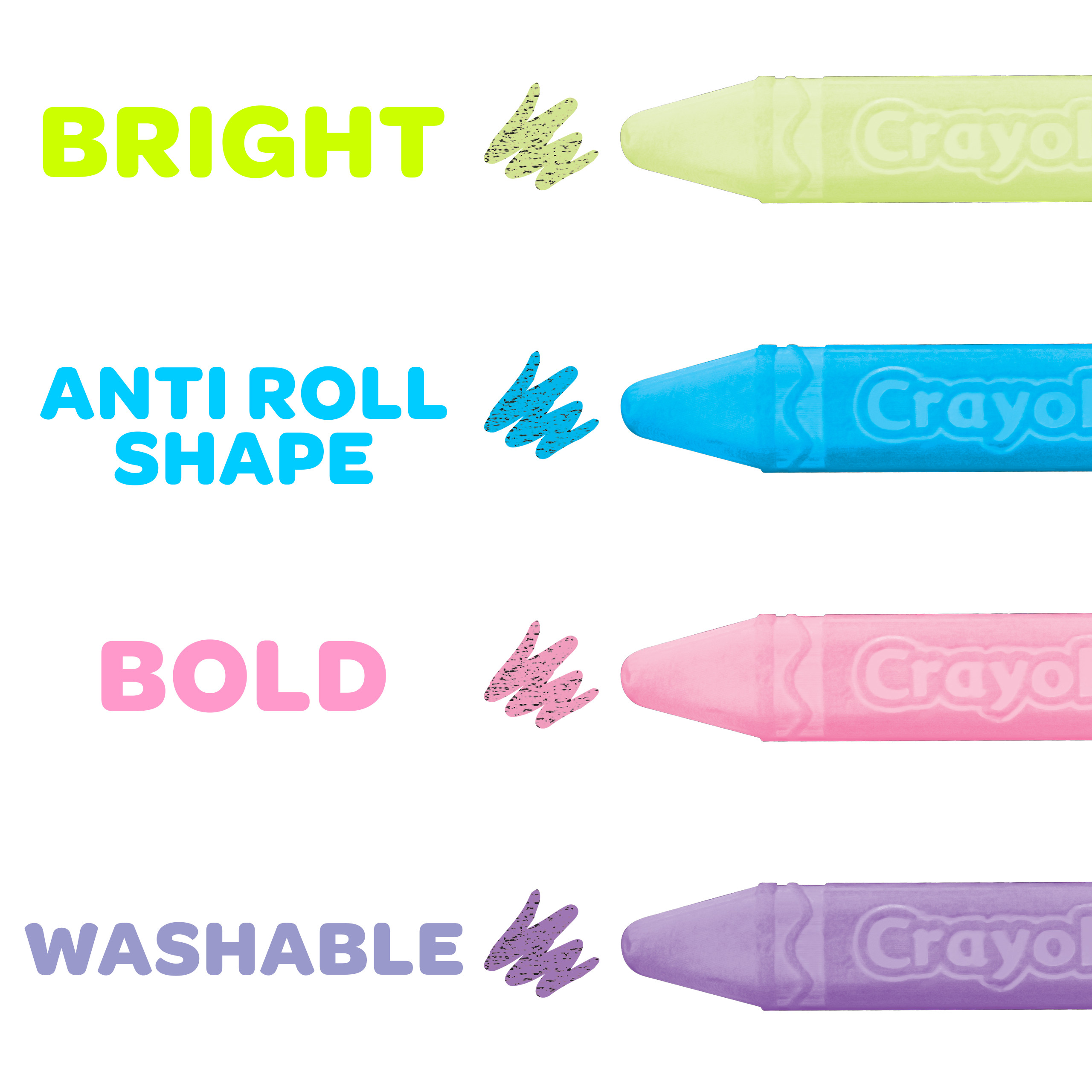 HỘP 48 VIÊN PHẤN MÀU CRAYOLA  (RỬA ĐƯỢC) (48 MÀU)