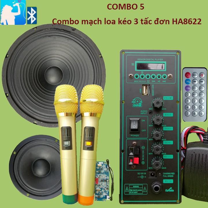 Mạch loa kéo HA8622 Loa kéo 3 tấc Bluetooth Karaoke