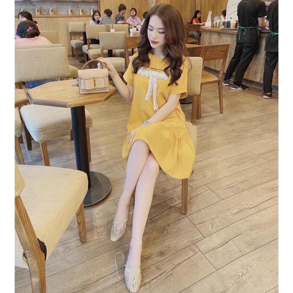 Váy bầu cao cấp 2021chất lụa Hàn nhập khẩu cao cấpthoáng mát vô cùng️đầm bầuthiết kế chanh xả, Free size