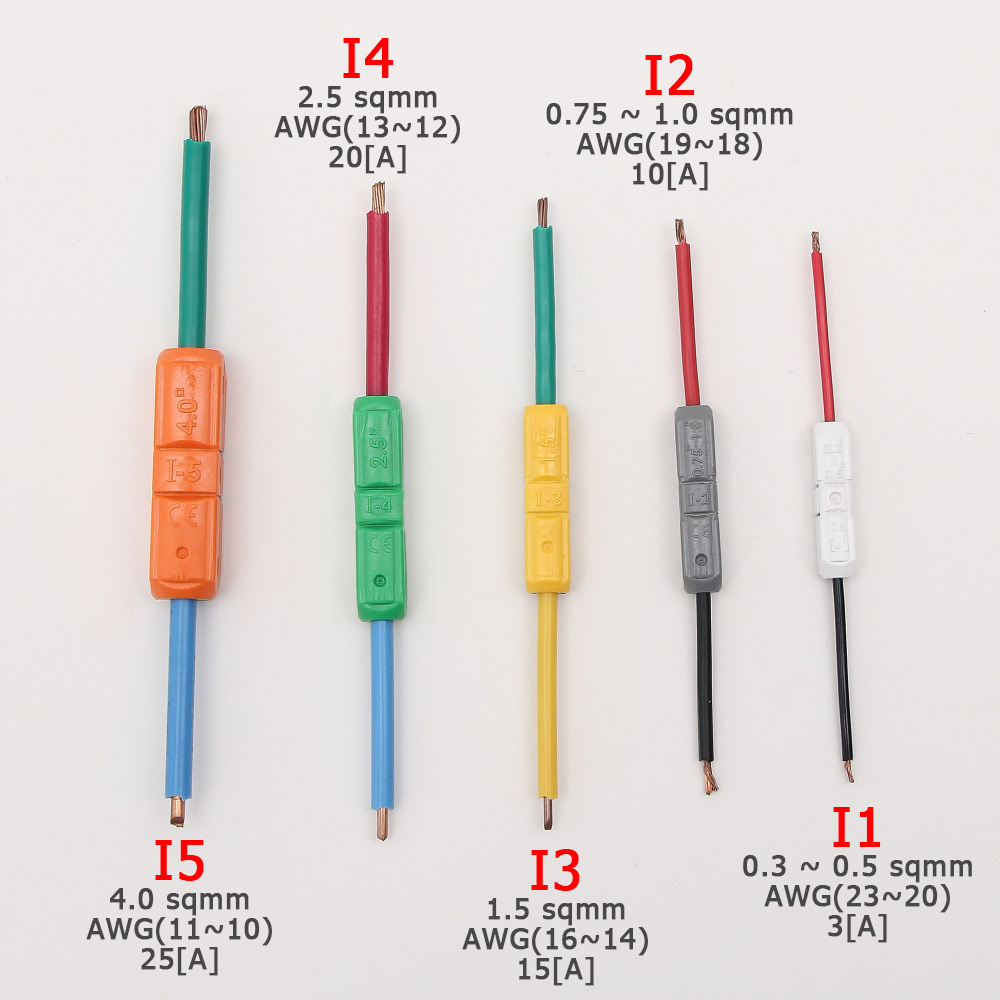 Cút nối thẳng dây điện chữ I Hàn Quốc I1 I2 I3 I4 I5