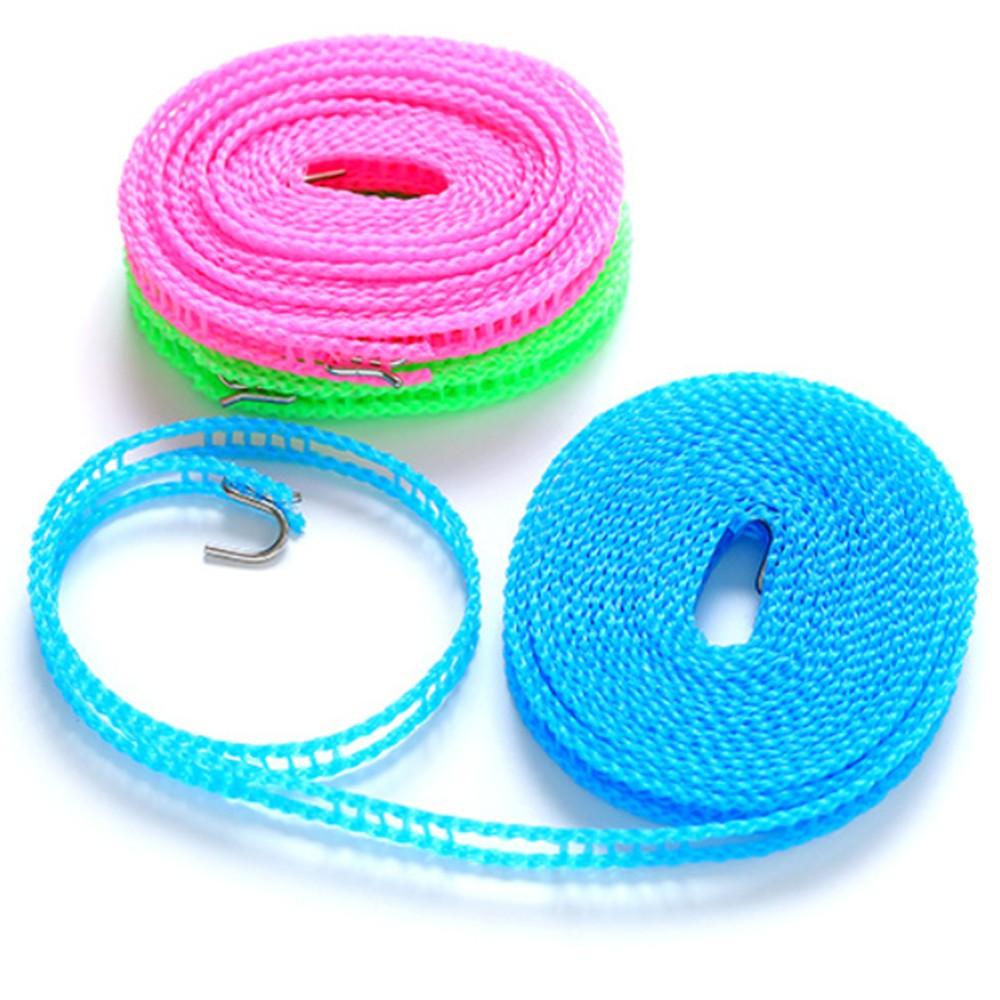 Dây Phơi Quần Áo Có Lỗ Móc Loại 5m thiết kế 2 đầu móc treo tiện lợi - Màu ngẫu nhiên - GDHN Loại Tốt