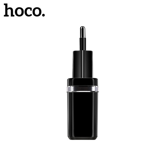 Bộ sạc điện thoại HoCo C12 dây MicroUSB (Đen)