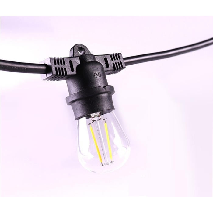 Dây đèn bóng led edison ST64 1.5 mét 3 bóng 6w đèn trang trí