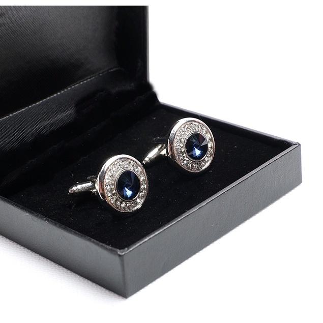 KHUY MĂNG SÉT CAO CẤP - Cufflinks ĐÍNH ĐÁ XANH