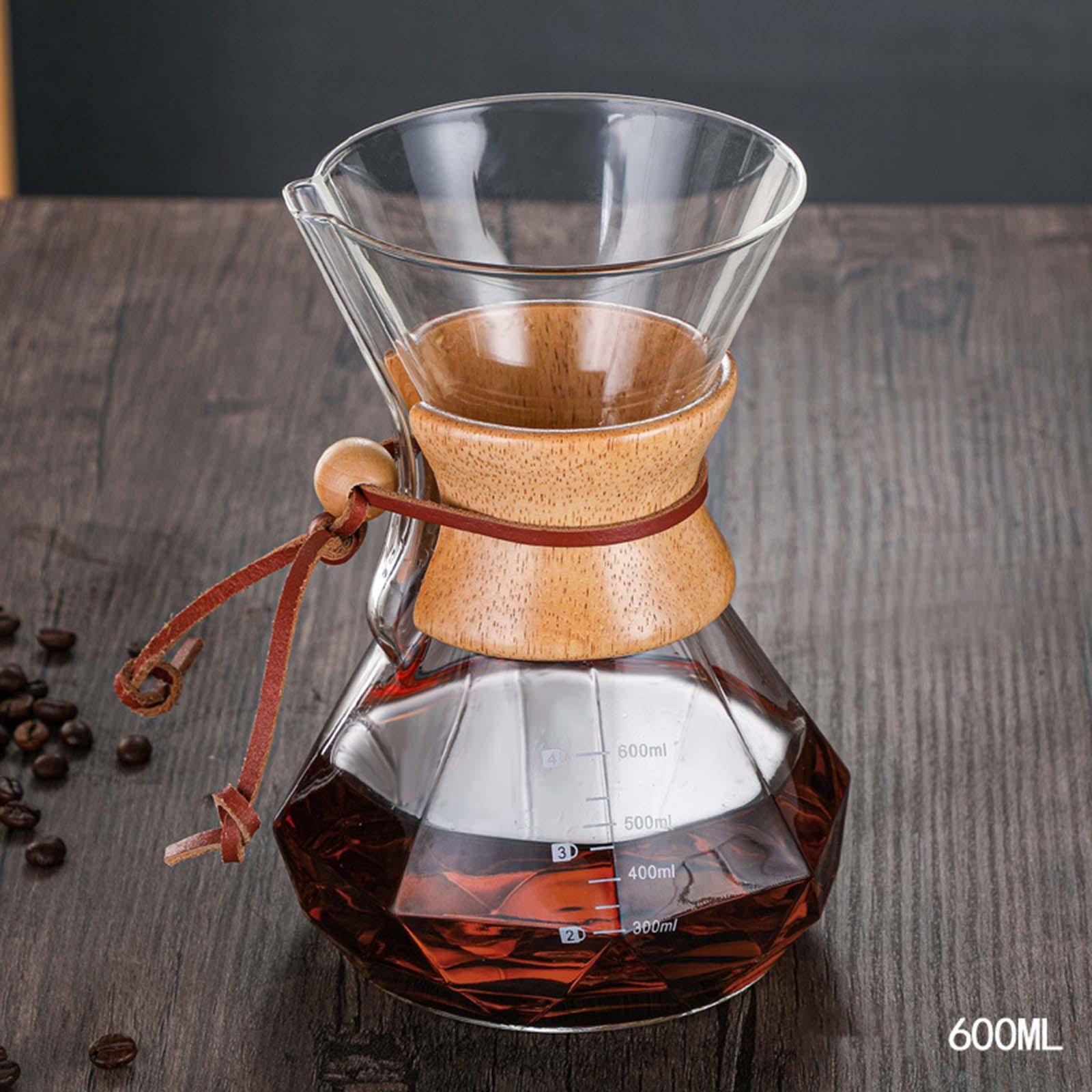 Coffee Maker Coffee Pot, High Temperature Resistant Cafe Reusable Borosilicate Glass