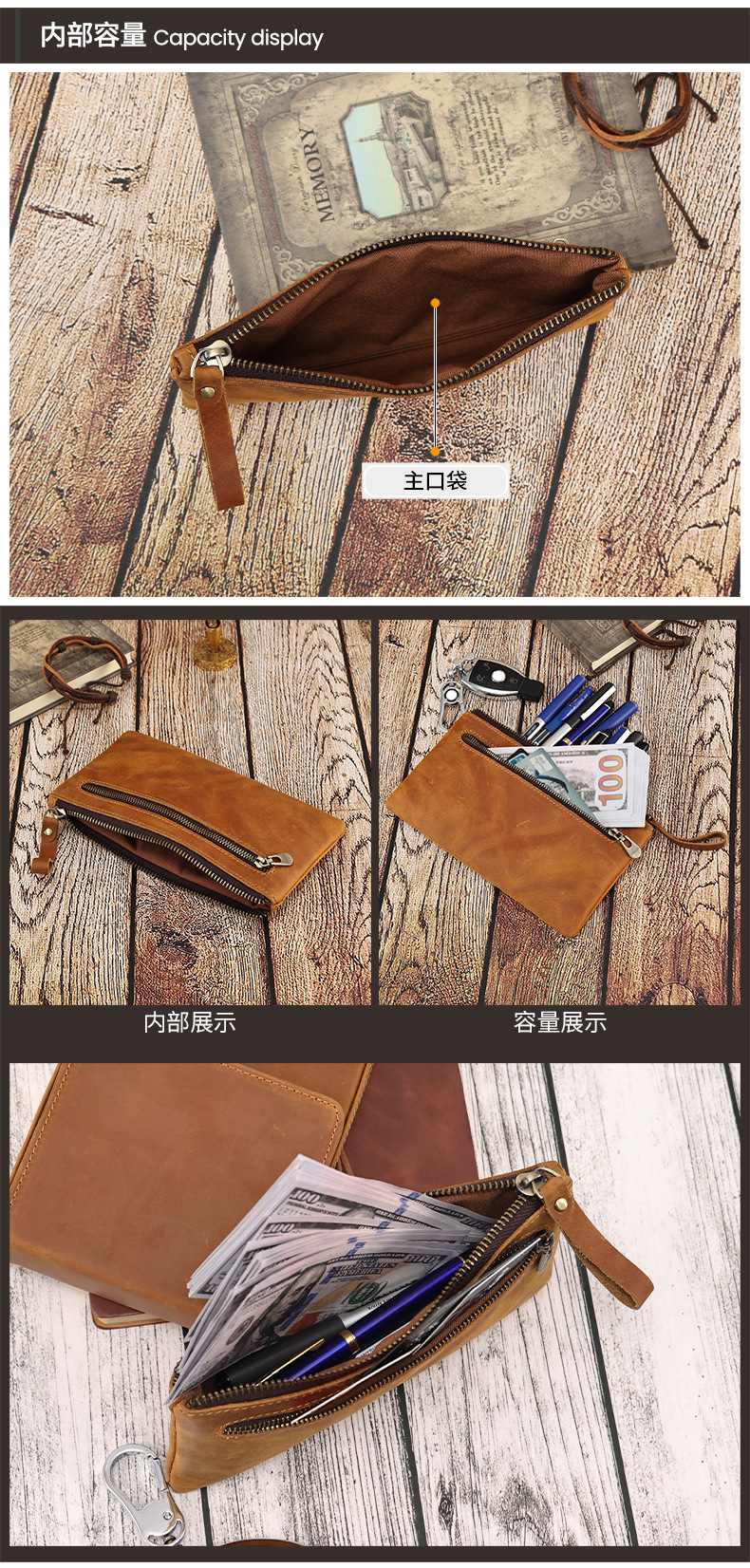 Ví Nam nữ  Da Bò Thật – VNA9026A