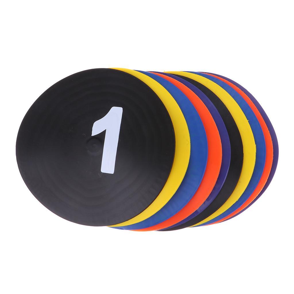 10Pcs Football Training Mark  Anti-slip Agility Cone for Sport Athlete