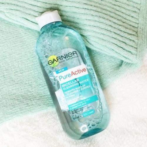 Tẩy trang Micellar Garnier Xanh dành cho da dầu và da nhạy cảm 400ml