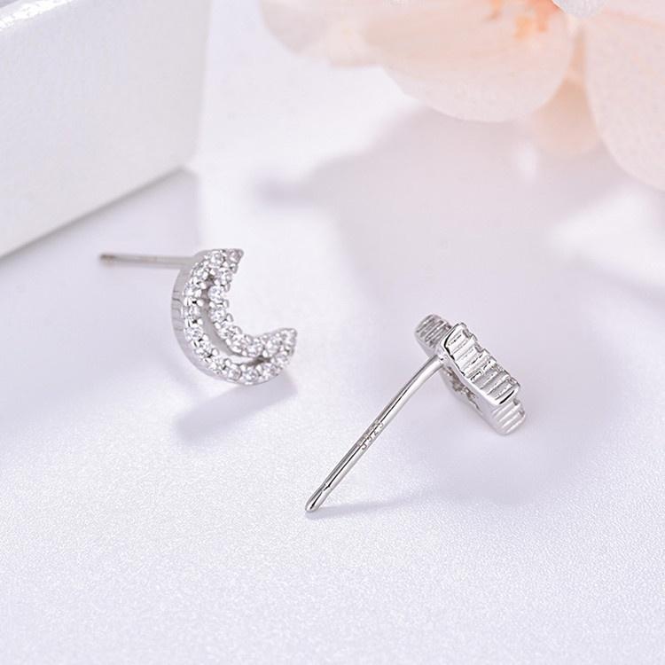 Khuyên Tai Bạc S925 Đính Đá Cubic Zirconia