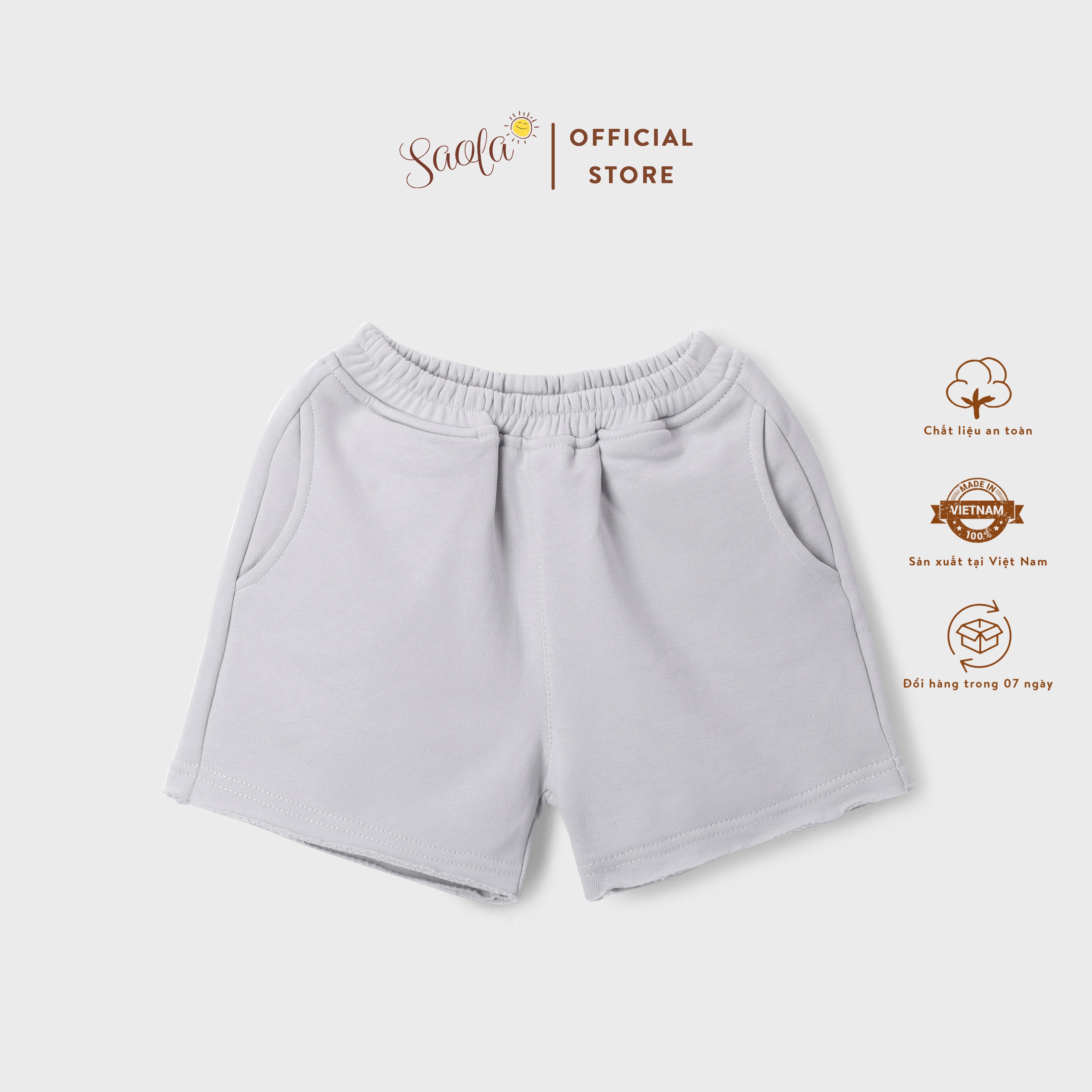 Quần Short Lưng Thun Năng Động Cho Bé - MAROY PANTS - PAL013 - SAOLA KIDS CLOTHING