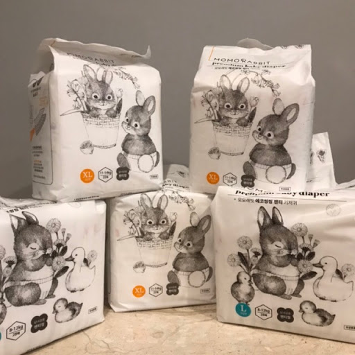 Bỉm/Tã quần Momo Rabbit Classic nội địa Hàn Quốc size L 28 miếng (Bé từ 8-12kg)