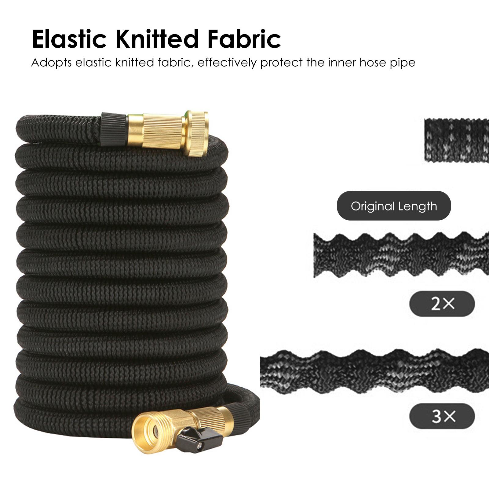 Ống Nước Linh Hoạt Có Thể Kéo Dài Đa Năng Kèm Đầu Nối Vòi Phun Để Rửa Sàn / Tưới Vườn / Làm Sạch Thú Cưng