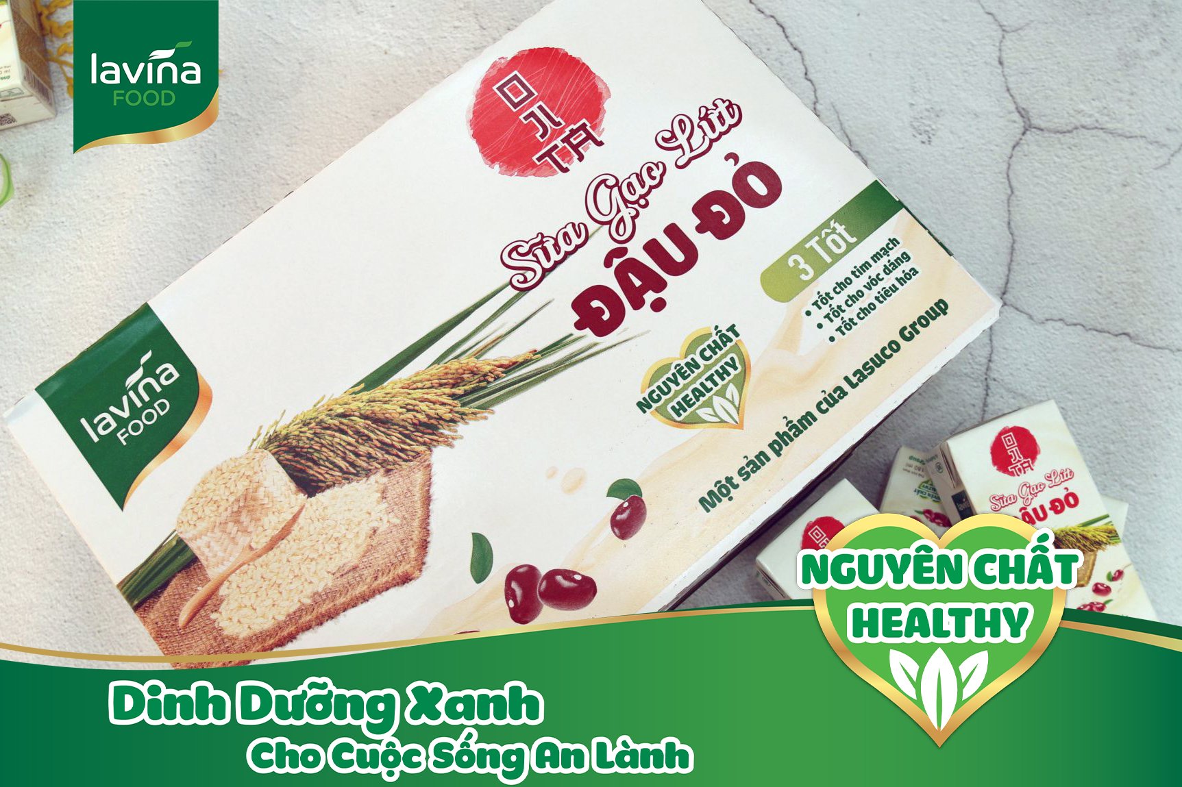 Thùng 30 hộp Ojita - Sữa gạo lứt đậu đỏ 180ml