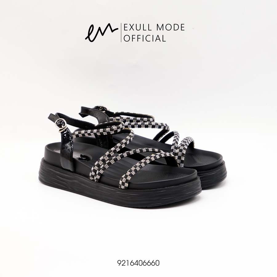 Sandals Đế Bằng Da Cao Cấp Quai Kẻ Caro Exull Mode 9216406660