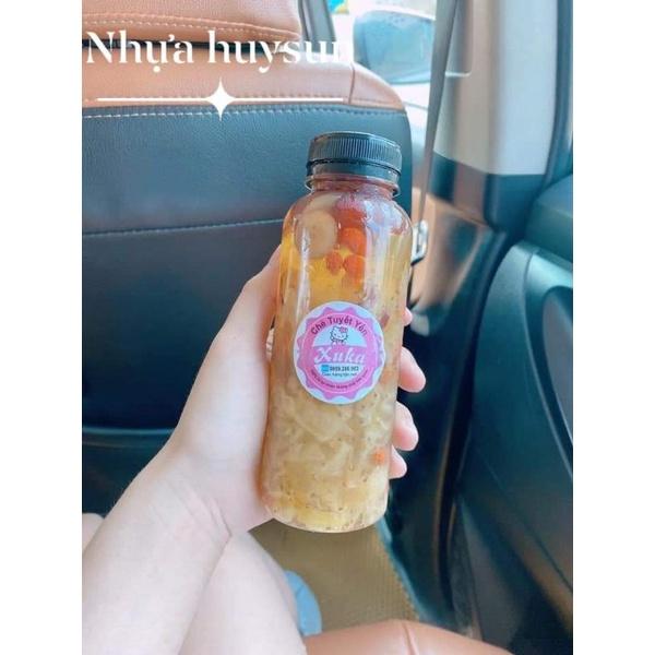 100 chai nhựa tròn miệng rộng 330ml