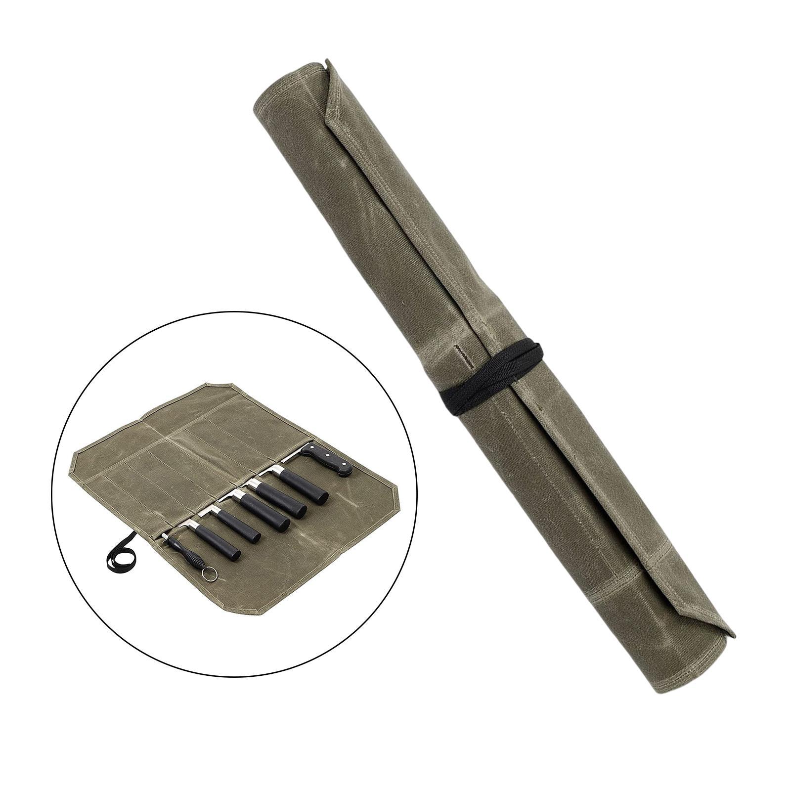 Foldable Chef Roll Bag Cooking Tools Storage Pouch Bag Pouch Holders Chef Bag Chef Case for Home Outdoor Camping