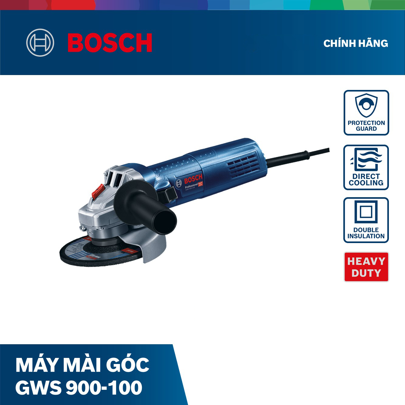 Máy mài góc Bosch GWS 900-100 (Hộp giấy) 900W