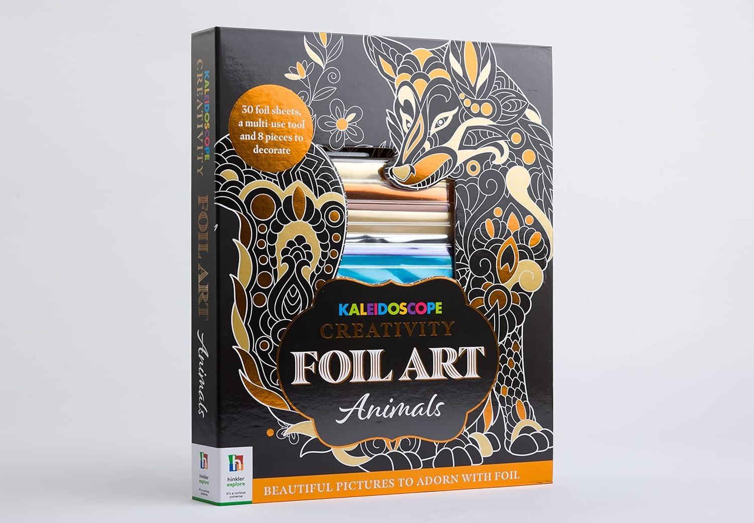 Sách ngoại văn: Kaleidoscope Creativity Foil Art Animals