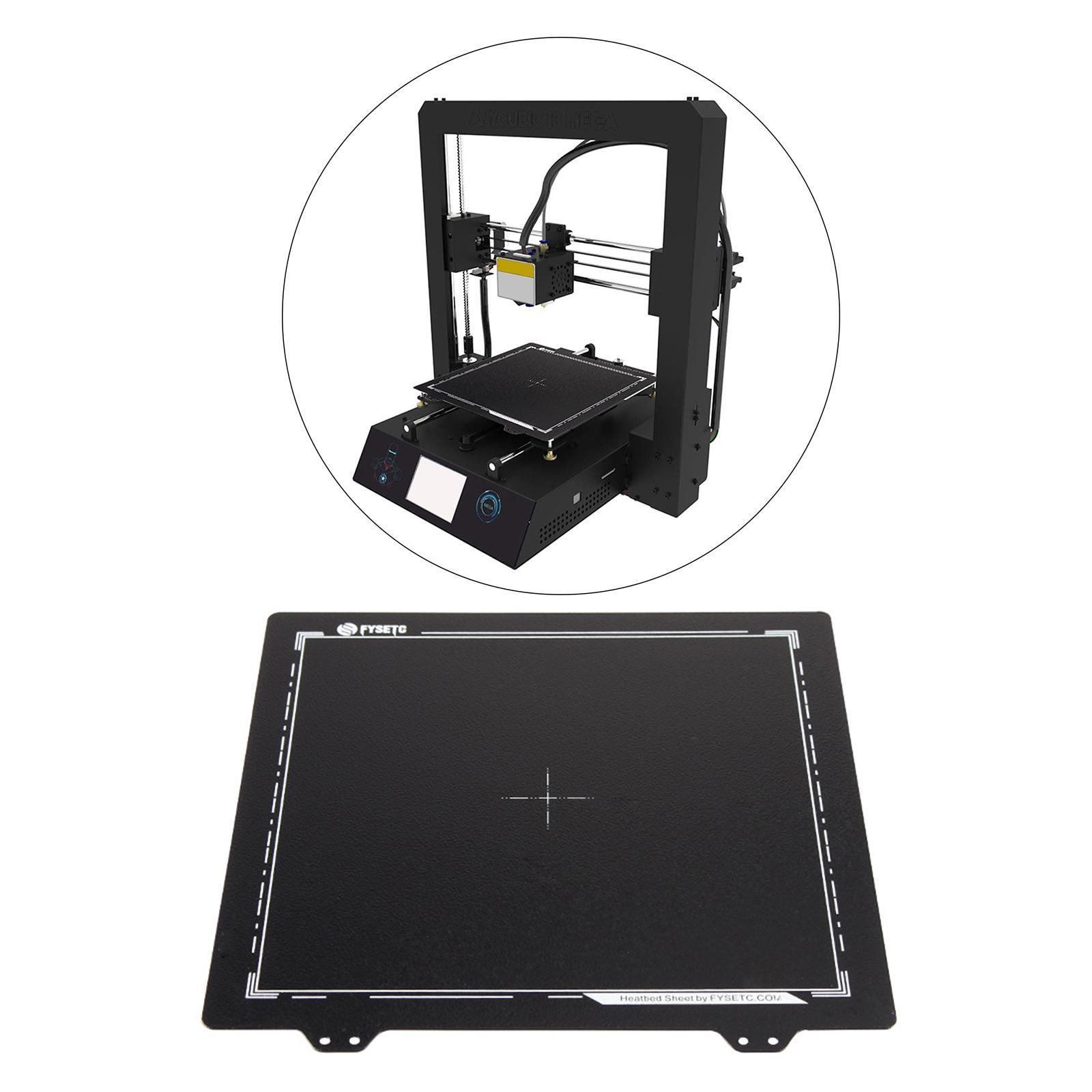 3D Printer Build Surface PEI Spring Steel Sheet Build Plate PEI Bed Plate Heat Resistance Removable Flexible Parts for Anet A8