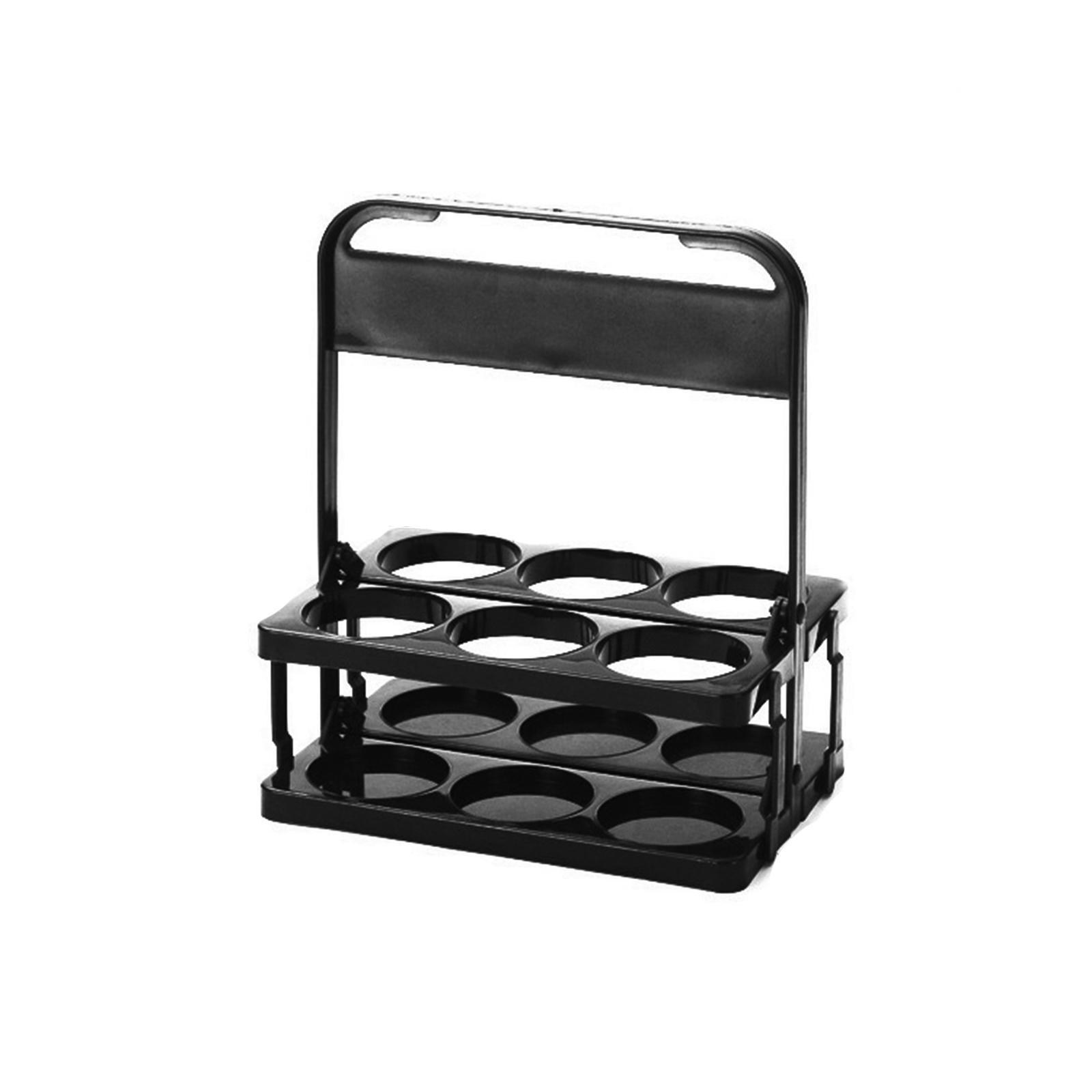 6 Holes Reusable Beer Bottle Carrier Beer Rack Basket for Home Catering Cafe