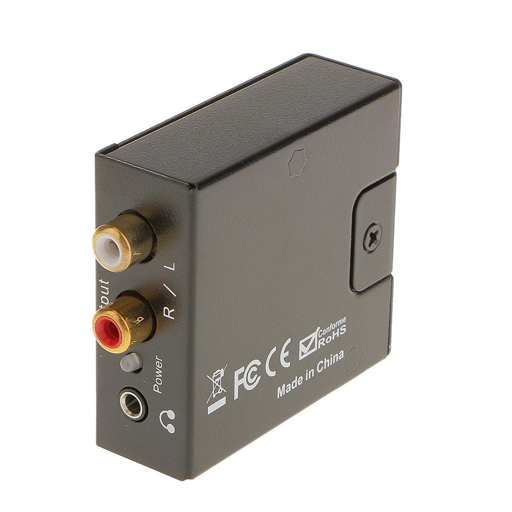 Digital Coaxial Toslink Optical Analog L / R Audio Converter Adapter