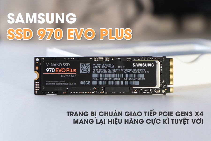 [Tặng sổ tay] Ổ cứng gắn trong SSD Samsung 970 Evo Plus PCIe Gen3 x4 NVMe M2 2280 Bảo hành 5 năm 1 ĐỔI 1 - Hàng Chính Hãng