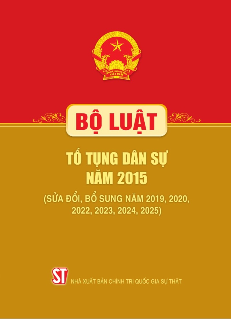 Bộ Luật Tố Tụng Dân Sự Năm 2015 (Sửa Đổi, Bổ Sung Năm 2019, 2020,2022, 2023, 2024, 2025) (NXB CTQGST)