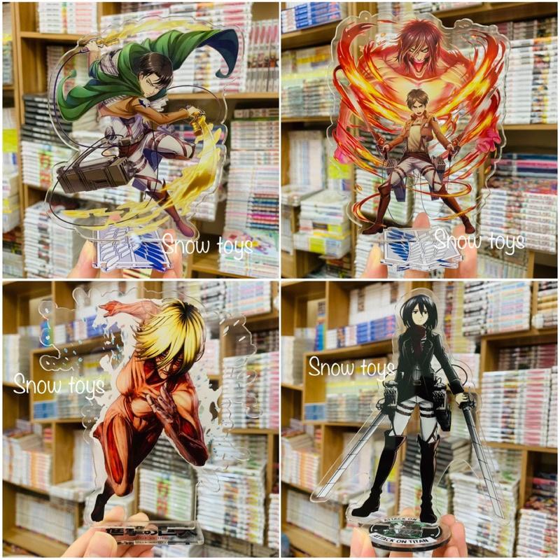 Mô hình standee Tượng Mica Standee anime/manga Attack on Titan - Acrylic Eren levi mikasa Armin Titan Tiến công Khổng lồ
